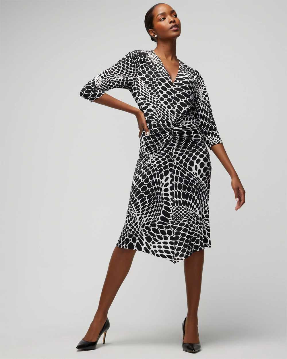 White house black market wrap hot sale dress